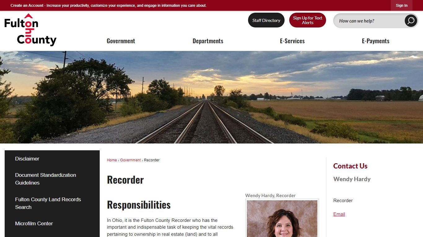 Recorder | Fulton County, OH - Official Website