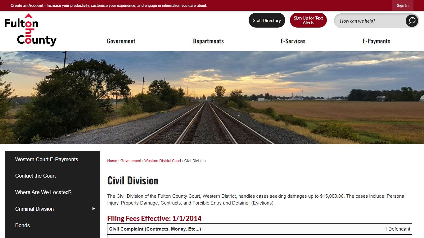 Civil Division | Fulton County, OH - Official Website